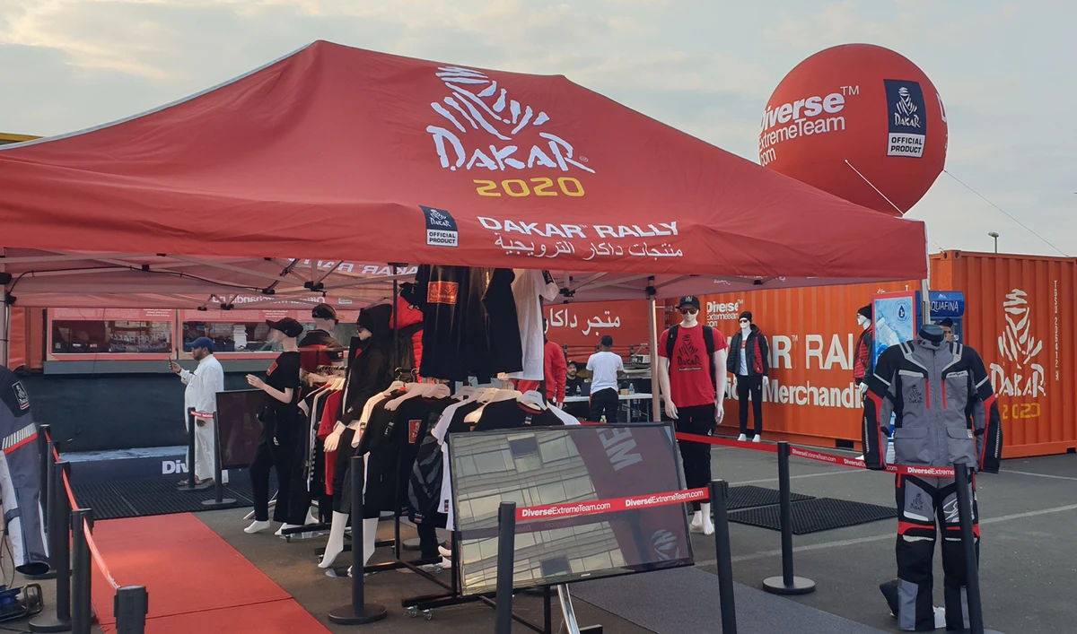 Motorsport fans on Thursday flocked to the race village. (Supplied)