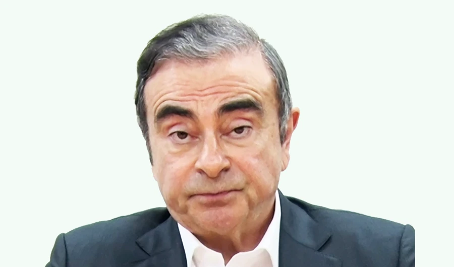 This file screen grab from a handout video by representatives of former Nissan chief Carlos Ghosn dated April 9, 2019 shows the 65-year-old tycoon speaking in a video message recorded before his rearrest earlier this year in Tokyo. (AFP)