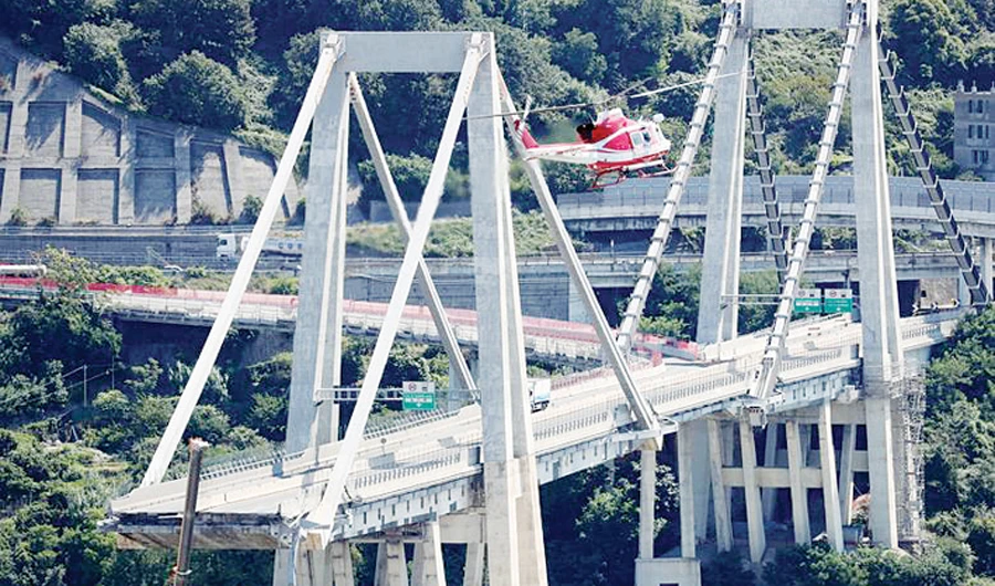 Atlantia has come under fire after the collapse of a concrete bridge in the port city of Genoa in August 2018. (Reuters)