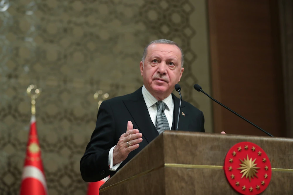 Erdogan said Turkey’s objective was to support the government in Tripoli. (Reuters)