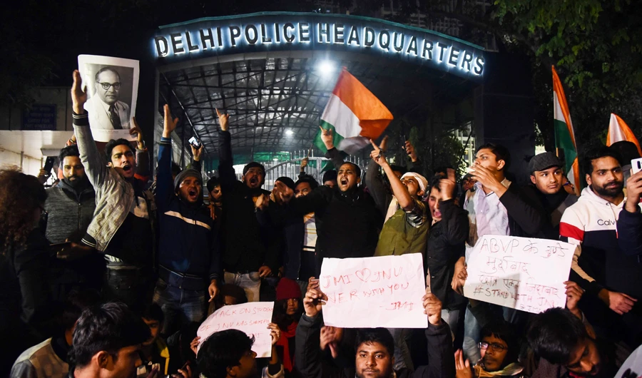 Students, youth wing of pro-ruling party outfit clash in India’s capital