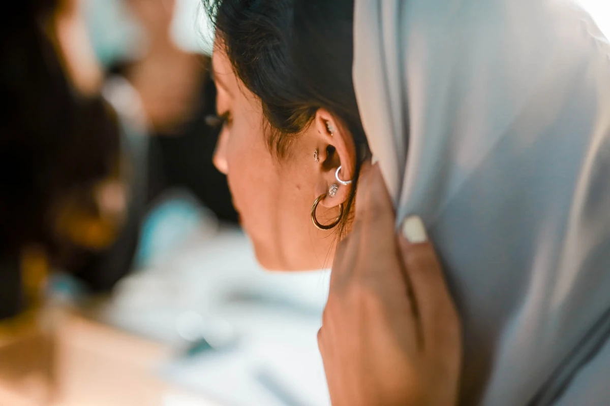 The traveling piercing studio offers professional on-site piercings. Supplied