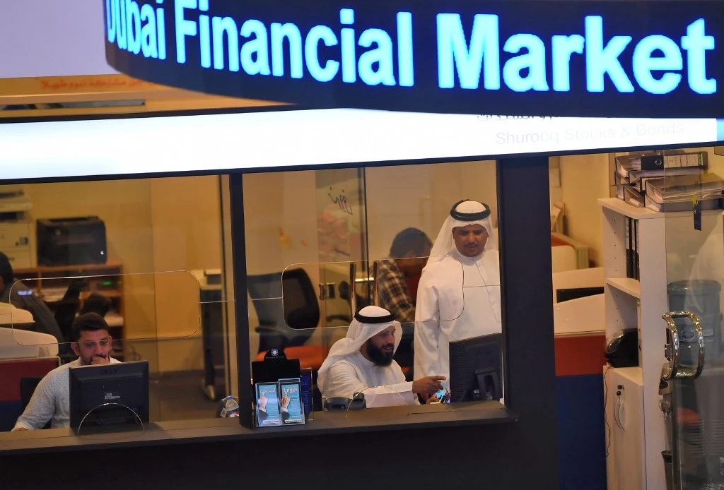 Dubai’s bellwether Dubai Financial Market General Index was up 0.3 percent on Monday. (AFP)