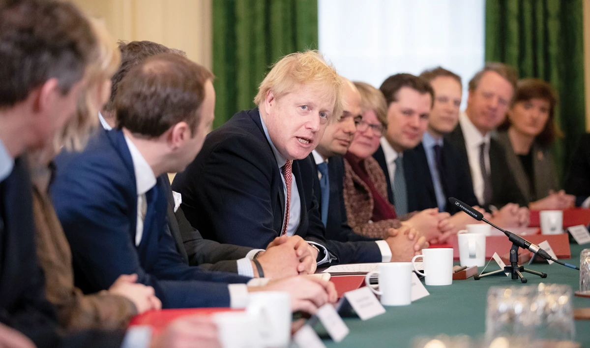 Prime Minister Boris Johnson said Britain ‘will not lament’ the loss of Iranian Maj. Gen. Qassem Soleimani in Baghdad, but fell short of supporting the attack. (File/AP)