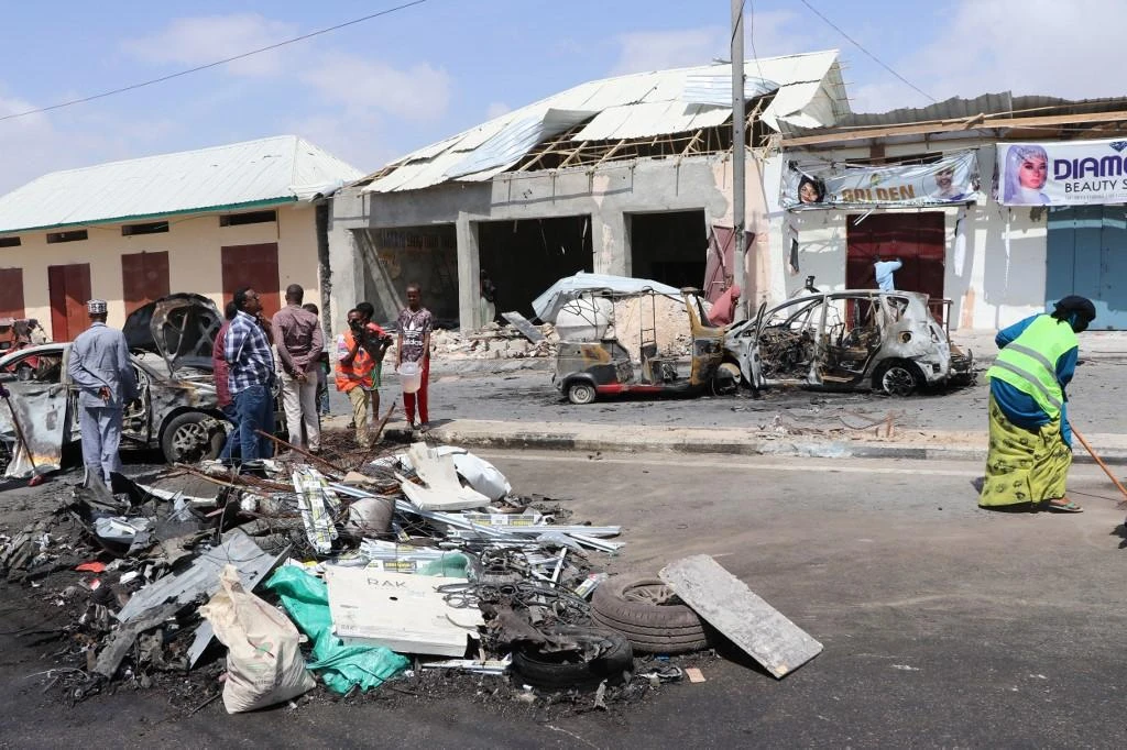Abdirahman Mohamed, a witness who was at a nearby grocery store when the blast occurred, said he saw several corpses. (AFP)