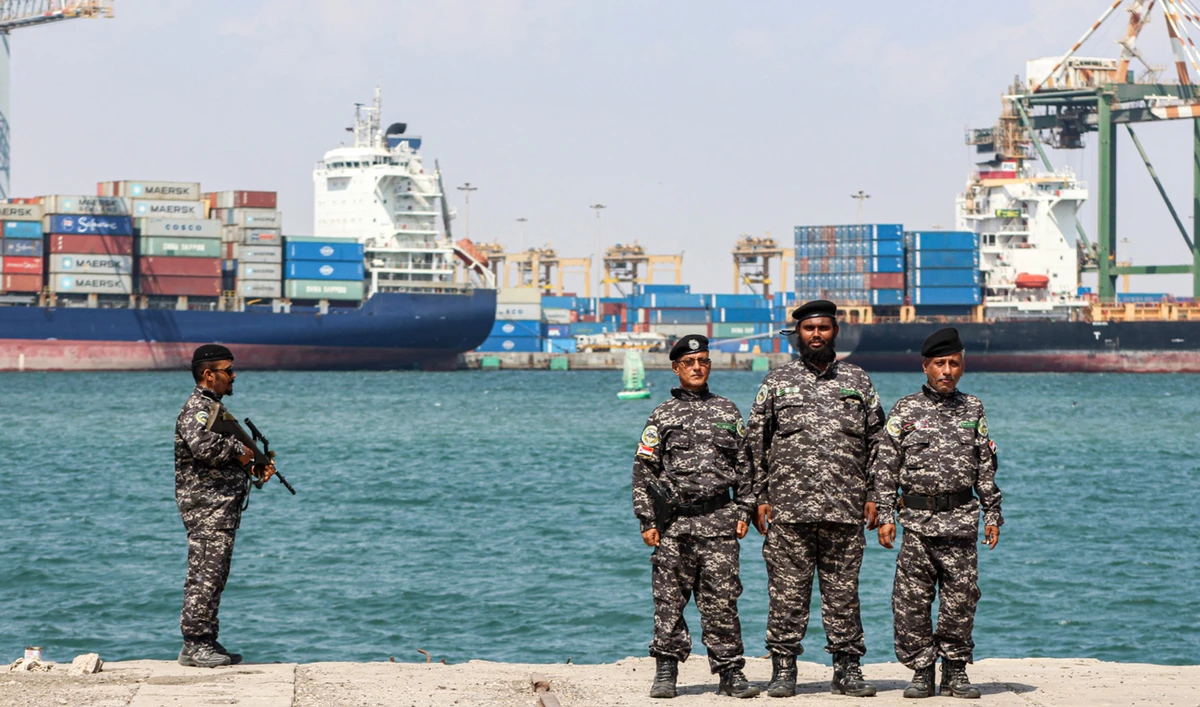 The internationally recognized government in Aden is in control of all of the country’s major ports on the Red Sea and the Arabian Sea. (AFP)
