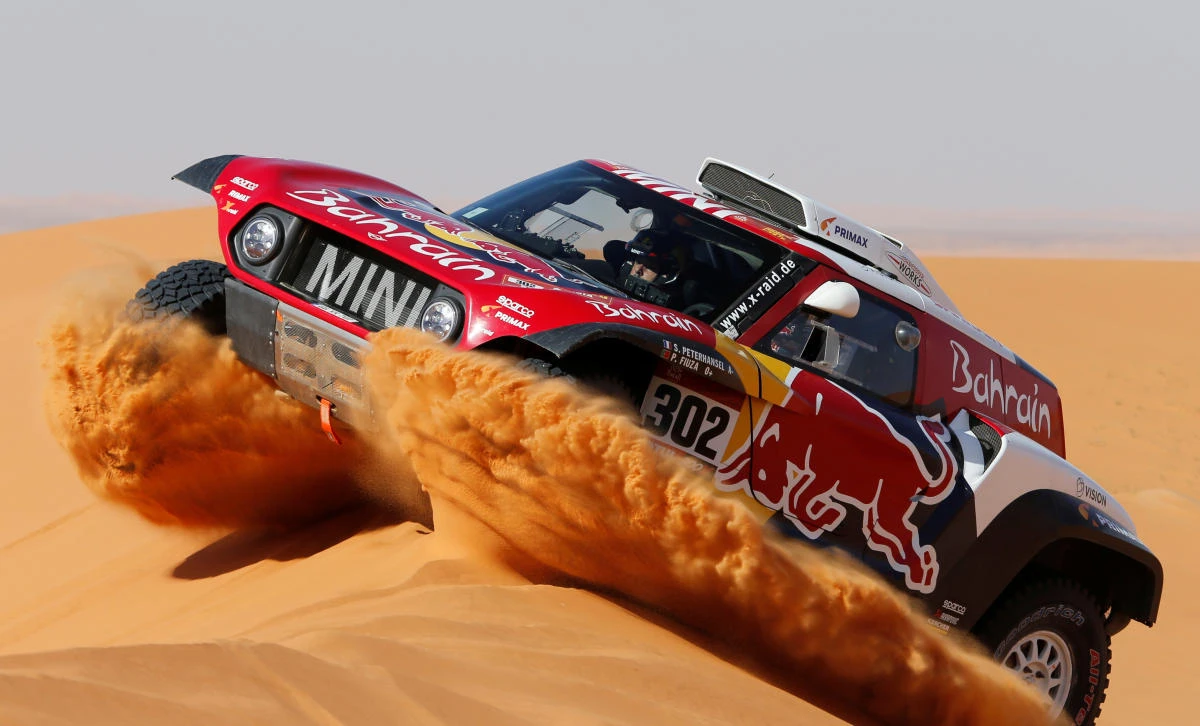 Dakar Rally - Stage 6 - Ha'il to Riyadh, January 10: Bahrain JCW X-Raid Team's Stephane Peterhansel and Paulo Fiuza. (Reuters)