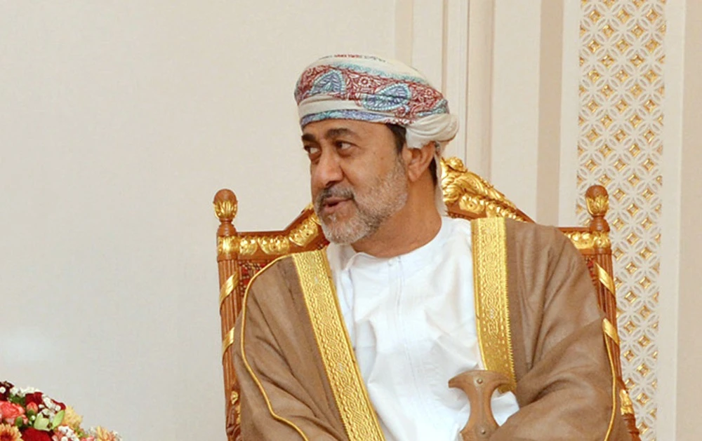 The 65-year-old cousin of late Sultan Qaboos was sworn in as the new royal ruler on Saturday morning. (AFP)
