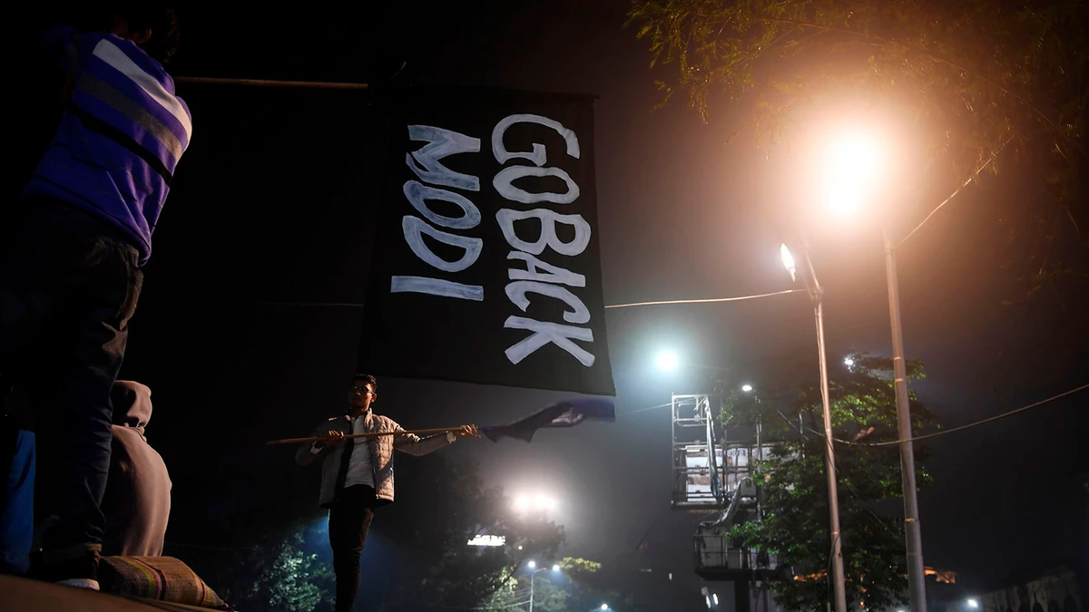 Indian protesters condemn Modi visit as citizenship law draws rage