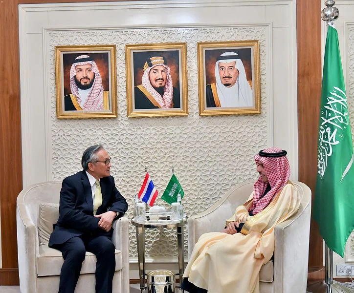 Saudi foreign minister meets his Thai counterpart