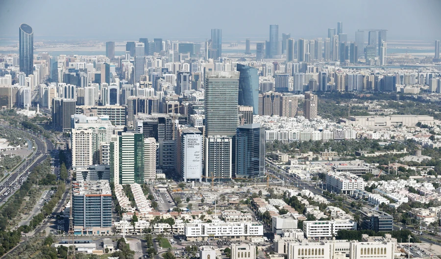 General view of the Abu Dhabi city is seen from observation deck of Emirates Towers in Abu Dhabi, United Arab Emirates, December 23, 2018. (REUTERS)