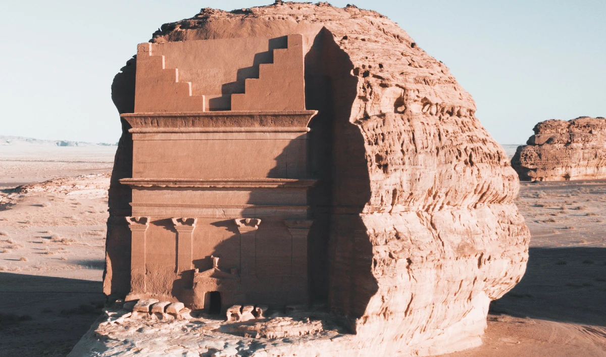 The ancient Nabataean city of Hegra in the AlUla Valley, a center of power at the core of the trade routes across the Arabian Peninsula, dates, like its famous twin city Petra, in Jordan, from around the fourth century BC. (Supplied)