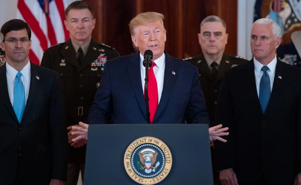 President Donald Trump said on January 8 that Iran appeared to be ‘standing down’ after missile strikes on US troop bases in Iraq that resulted in no American or Iraqi deaths. (AFP)