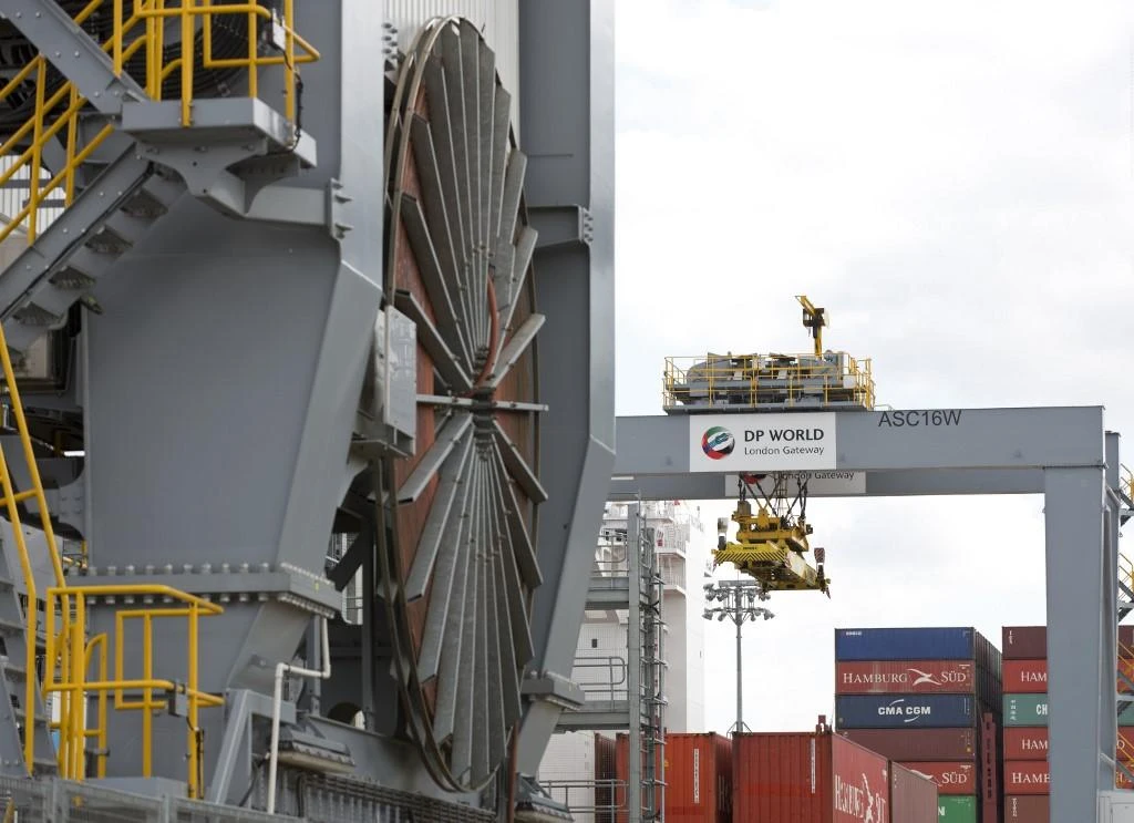 DP World, which is majority-owned by the Dubai government in the United Arab Emirates, operates nearly 80 marine and inland terminals around the world. (AFP)