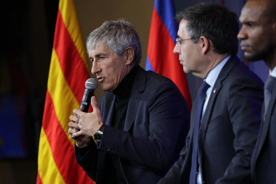 Emotional Setien surprised to be given dream job at Barcelona