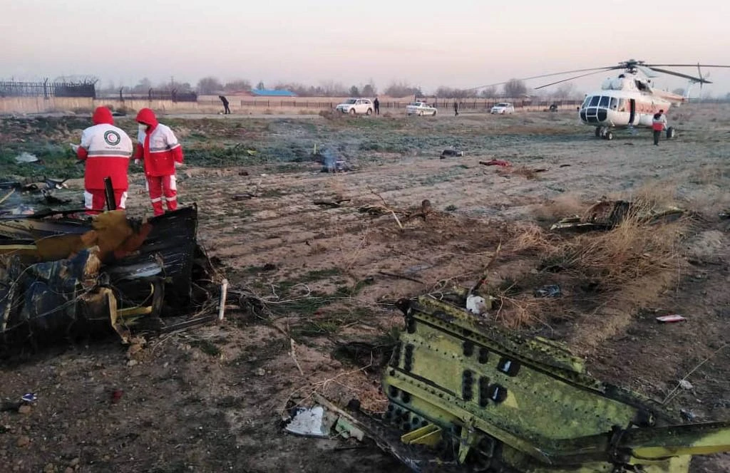 New footage shows Iranian missiles hitting Ukraine plane