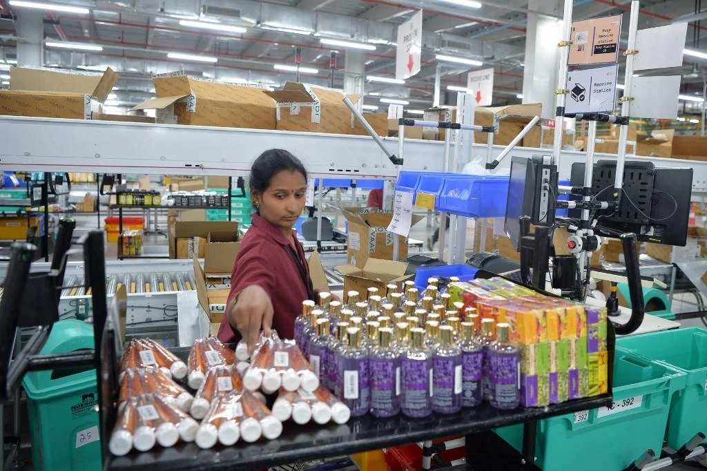 billion worth of India-made goods by 2025. (File/AFP)