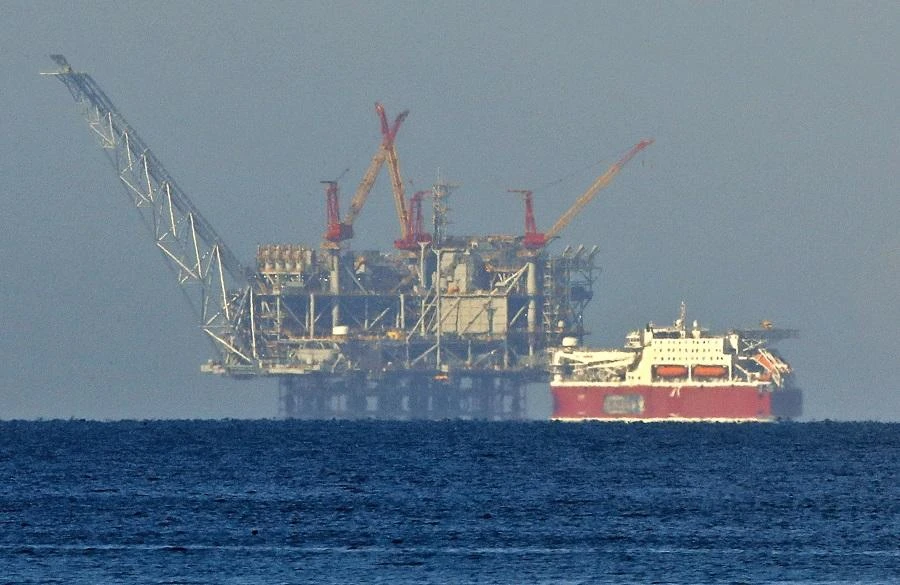 The gas is being supplied via a subsea pipeline connecting Israel and Egypt’s Sinai peninsula. (File/AFP)
