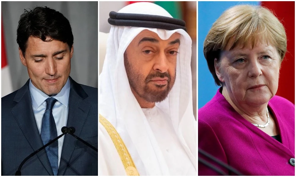 Abu Dhabi crown prince speaks with Canada's Trudeau, Germany's Merkel on regional issues