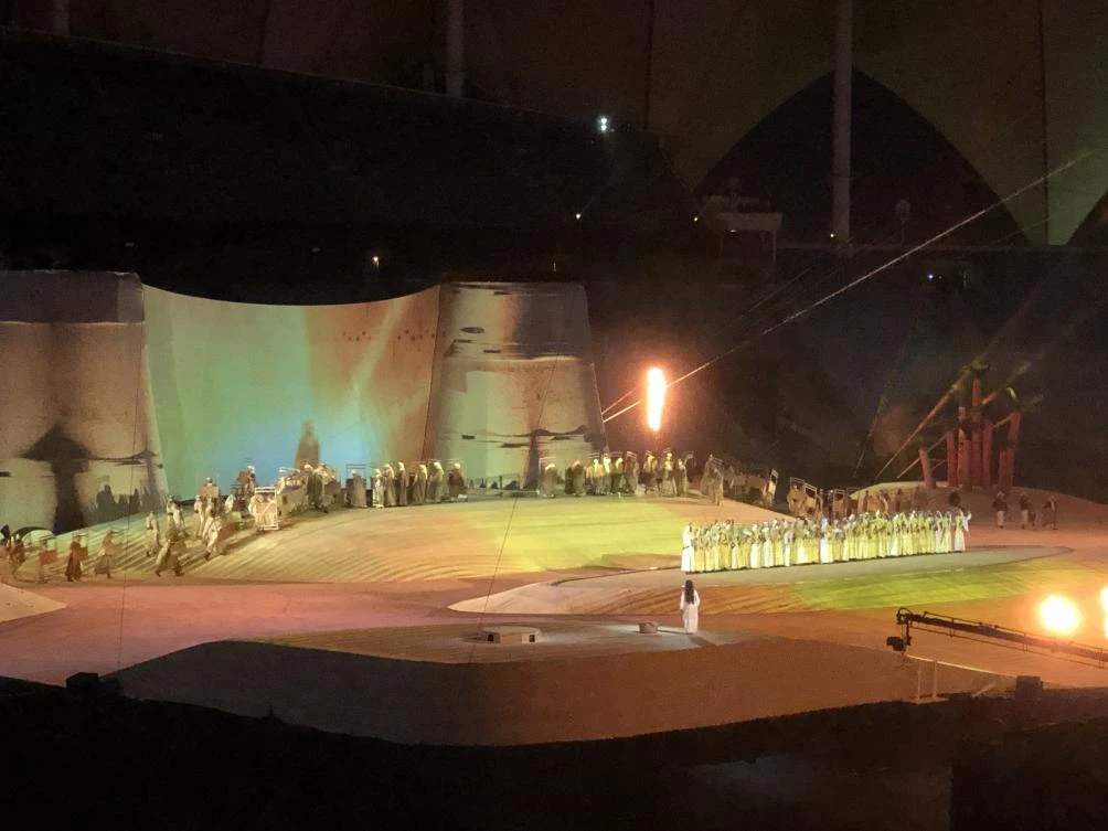 The Riyadh Season came to a conclusion on Thursday night with Balich Worldwide Shows’ one-night production of “Leila, the Land of Imagination.” (AN Photo/Hala Tashkandi)