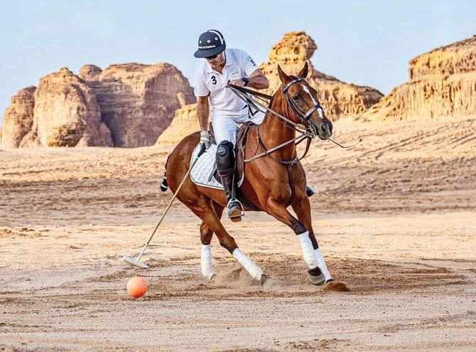 The first ever AlUla desert polo championship launched on Thursday with the two-day tournament kicking off during the second season of the Winter at Tantora Festival. (Supplied)