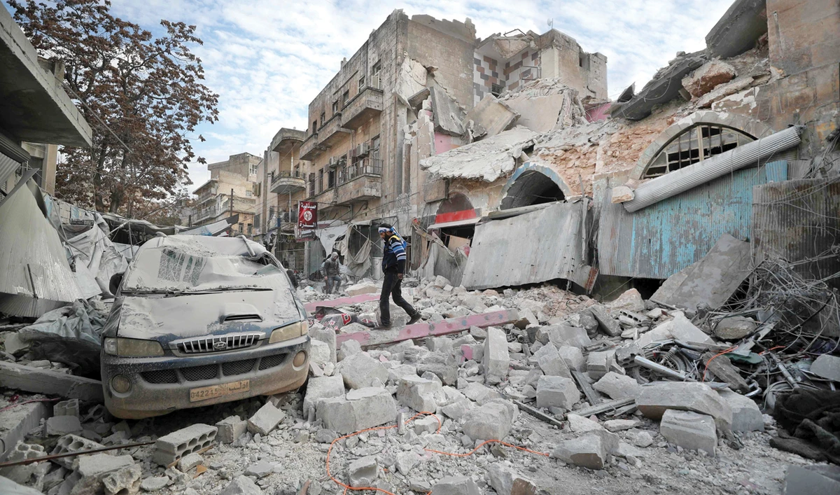 Twenty-nine regime troops and allied militia were among the dead in Thursday’s Idlib violence. (AFP)