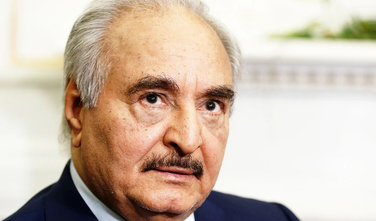 Libyan commander Khalifa Haftar in Greece. (Reuters)