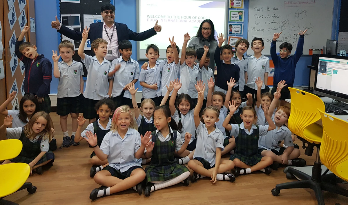 Finastra’s Hour of Code program was delivered to pupils from Dubai International Academy Emirates Hill in December 2019.