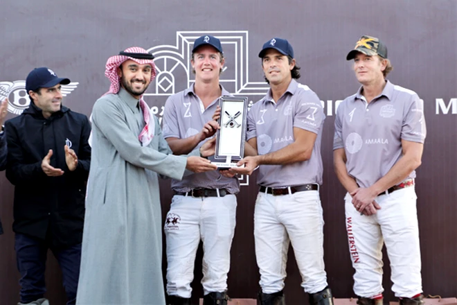 Amaala lift champion trophy in Saudi Arabia’s first-ever desert polo tournament