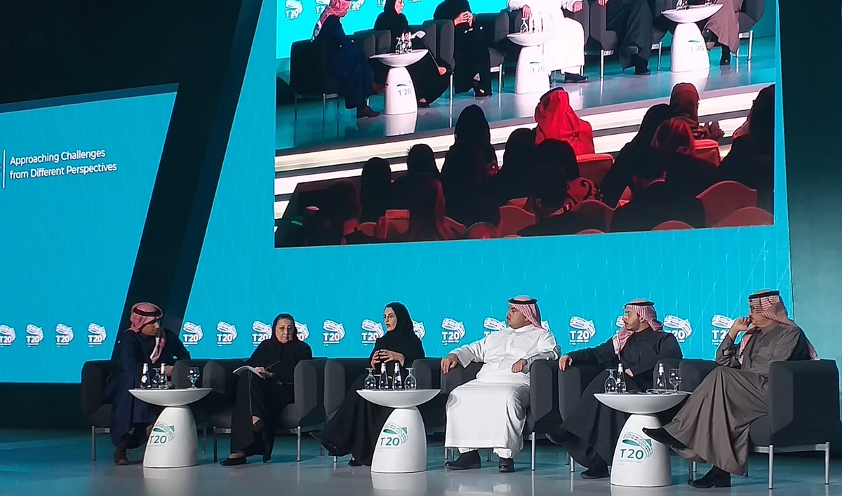A session on "Approaching Challenges from Different Perspective" of the T20 Inception Conference in Riyadh. (AN photo/Rashid Hassan)