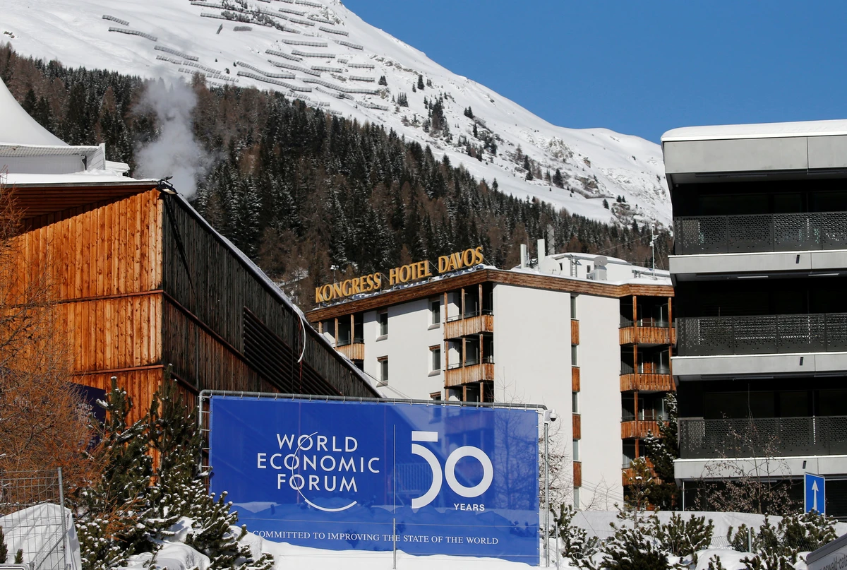 The World Economic Forum 2020 continues on Wednesday from Davos in Switzerland. Foreign ministers from the Middle East and North Africa are taking to the stage to talk about the geopolitical outlook in the region. (Reuters)