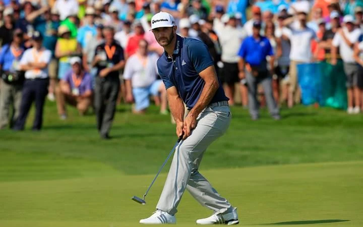 Dustin Johnson on his way to winning the 2016 US Open at Oakmont Country Club, in Pennsylvania. (Getty Images)