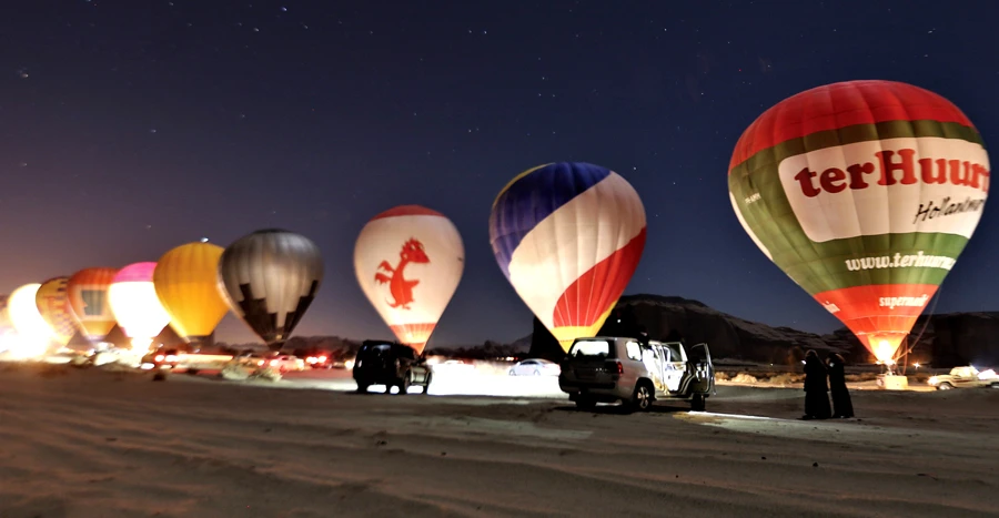 Balloon ‘glow show’ puts AlUla’s name up in lights — and sets new world record