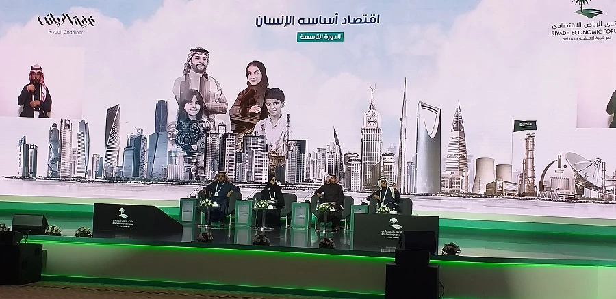 Panelists discussing Non-Profit Sector on 3rd-day of Riyadh Economic Forum on Thursday. (AN/Rashid Hassan)