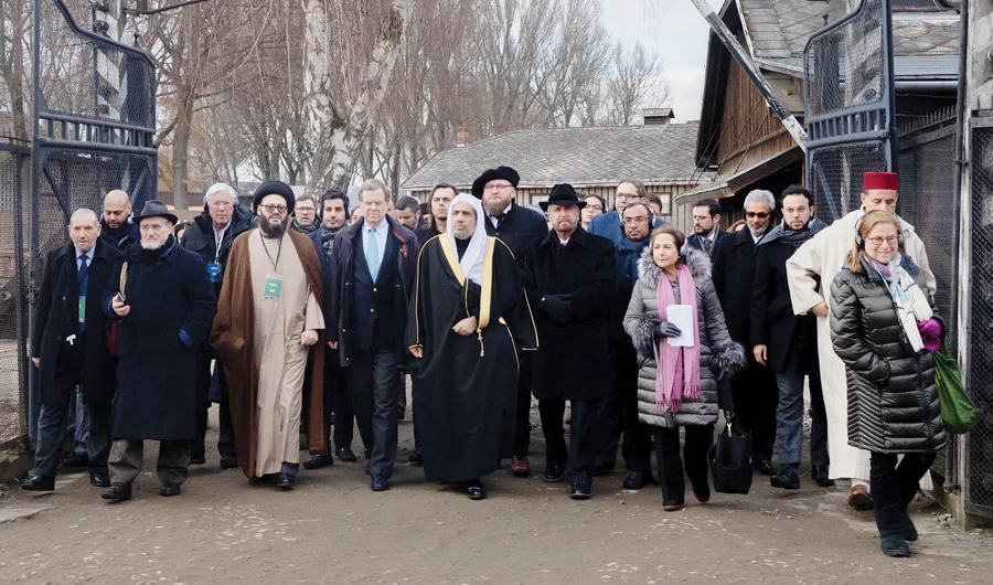 The mission, led by the MWL and the American Jewish Committee, is the most senior Islamic leadership delegation to ever visit any Nazi death camp. (Supplied)