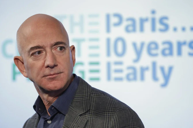 In this Sept. 19, 2019, file photo, Amazon CEO Jeff Bezos speaks during his news conference at the National Press Club in Washington. (AP/File)