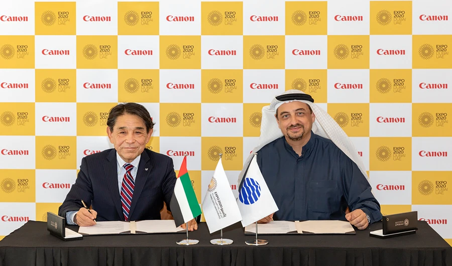 An agreement was signed between Expo 2020 Dubai and Canon.