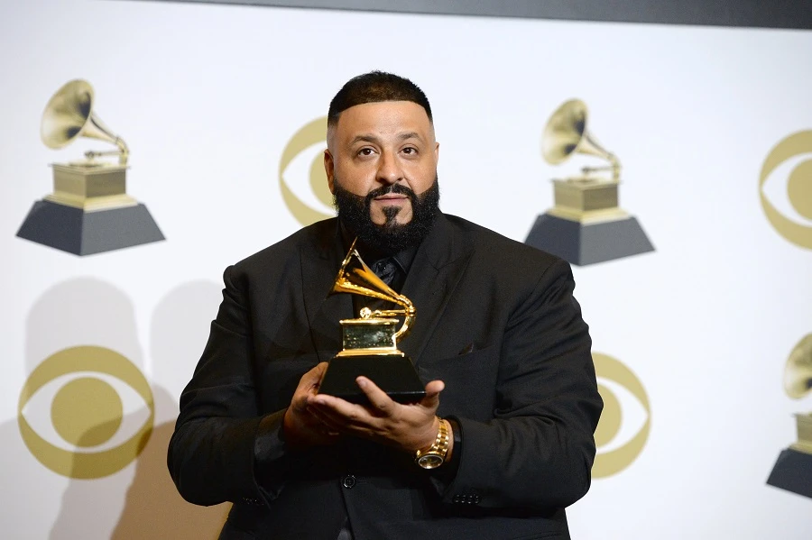 DJ Khaled revealed the name of his second child at the 2020 Grammys. (File/AFP)