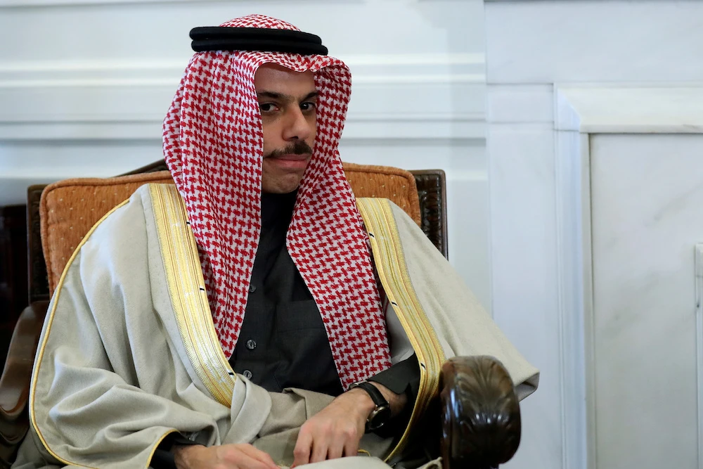 Foreign Minister Prince Faisal bin Farhan said Israel’s involvement in the region will be on the table when a peace deal is made with the Palestinians. (Reuters/File)