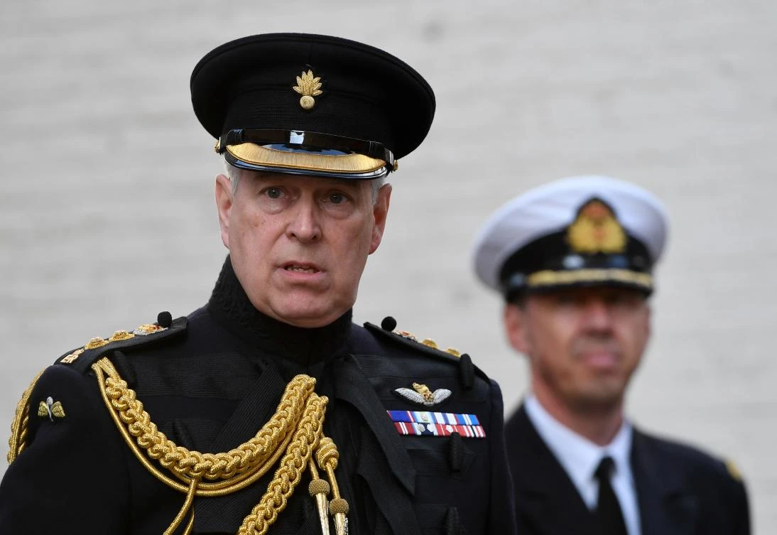 In this file photo taken on September 7, 2019 Britain's Prince Andrew, Duke of York, attends a ceremony commemorating the 75th anniversary of the liberation of Bruges in Bruges. (AFP)