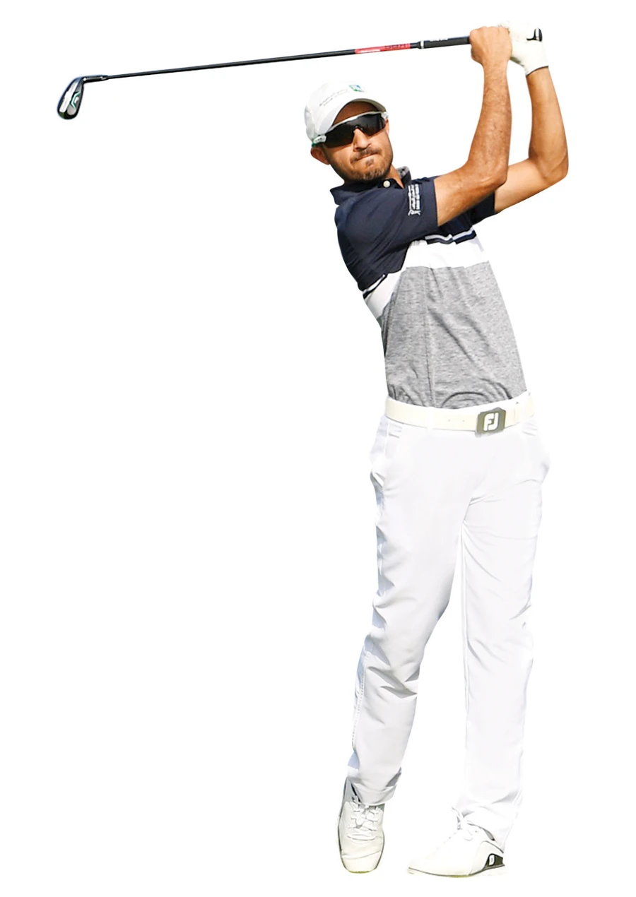 Saudi pro golfer takes cue from Tiger to hold nerve for big tournament