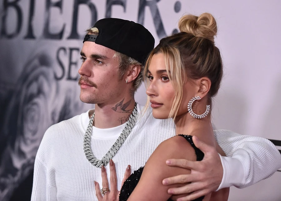 Hailey Bieber wears Zuhair Murad at premiere of husband’s new docu-series