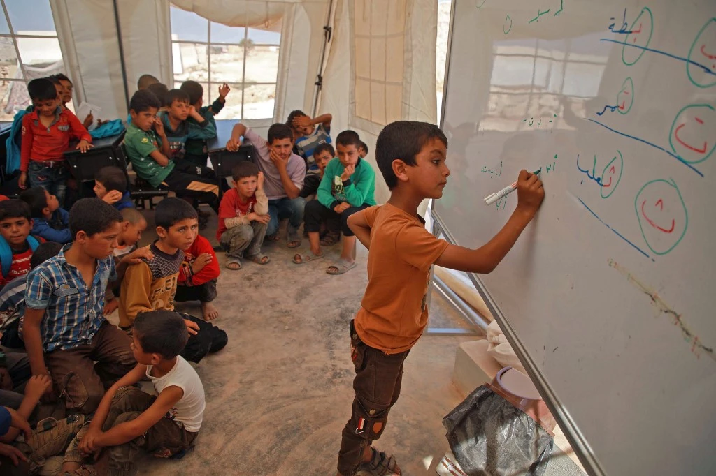 The bank has financed more than 2,000 education projects in 136 member and non-member countries, at an estimated cost of more than $5 billion. (File/AFP)