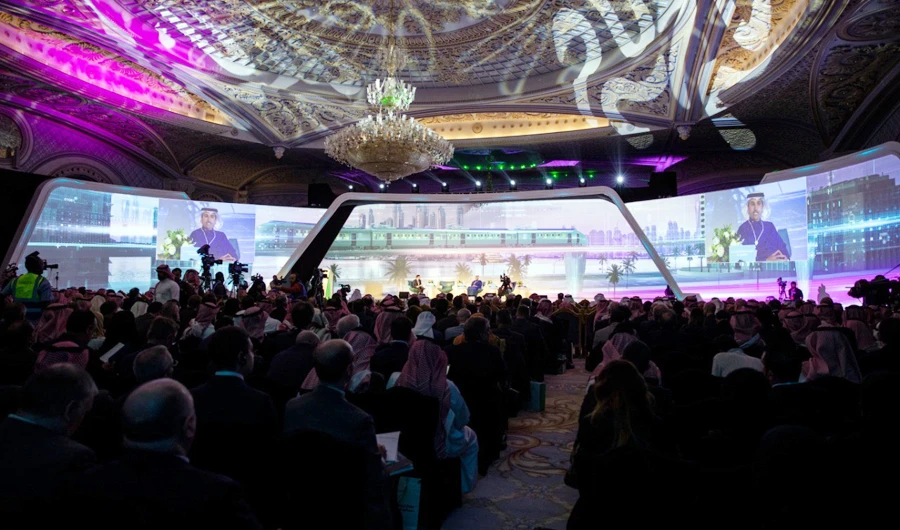 A session in progress at the Railway Forum in Riyadh. (Photo by Rashid Hassan)