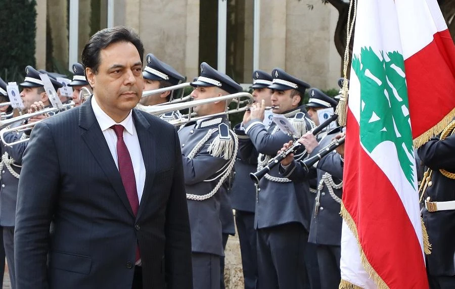 A statement circulated at Wednesday’s meeting said Diab called for a plan “with the aim of restoring the minimum degree of confidence, which is the cornerstone for tackling the crisis.” (File/AFP)