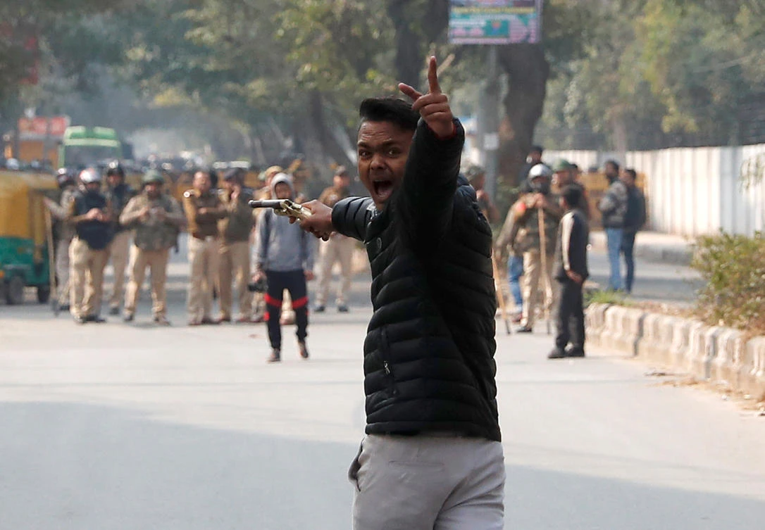 Gunman opens fire at rally in Delhi marking anniversary of Gandhi’s death