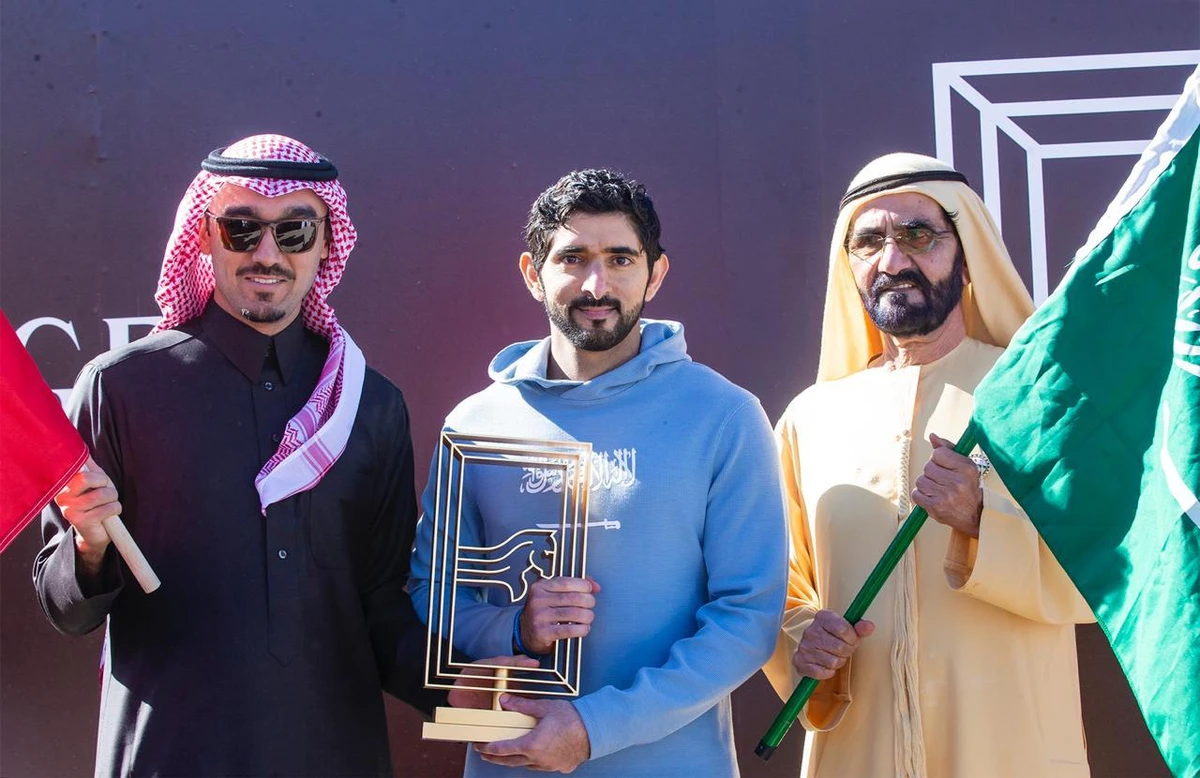 Dubai’s Crown Prince Sheikh Hamdan bin Mohammed claimed his second consecutive title during the running of the Custodian of the Two Holy Mosques Endurance Cup in AlUla on Saturday. (Photos: Winter at Tantora Twitter)