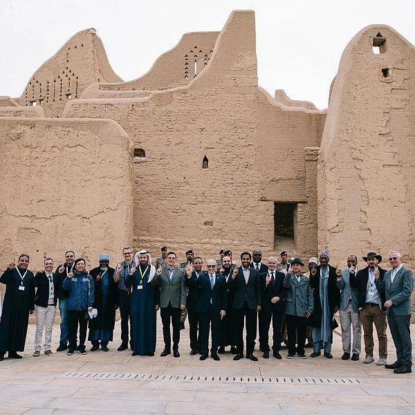 Members of the diplomatic corps accredited to Saudi Arabia, as well as their families, on Saturday visited the historical Turaif quarter of Diriyah, a UNESCO World Heritage Site. (SPA)