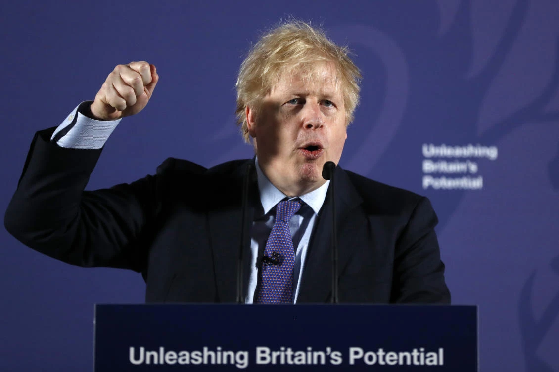 British Prime Minister Boris Johnson is due to lay out his negotiating terms for talks with the European Union. (AP)