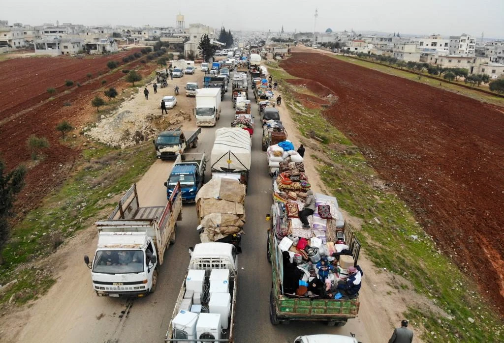 The majority of the displaced, 80%, are women and children. (File/AFP)